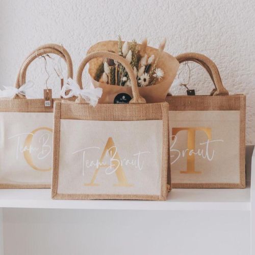 Small Jute Gift Bags