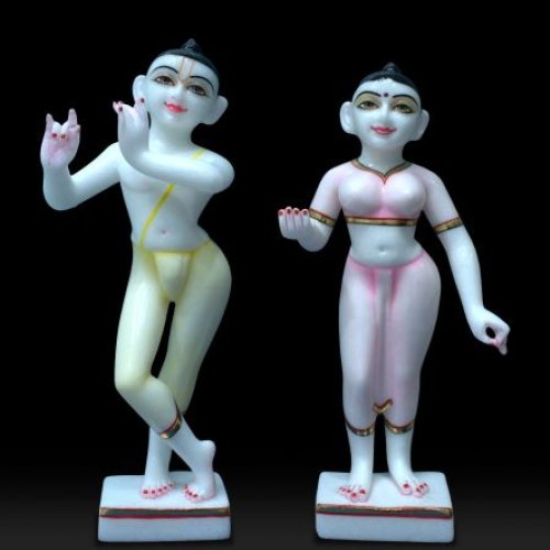 Iskcon Radha Krishna Marble Statue