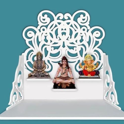 Jali Pettern Whtie Wooden Temple
