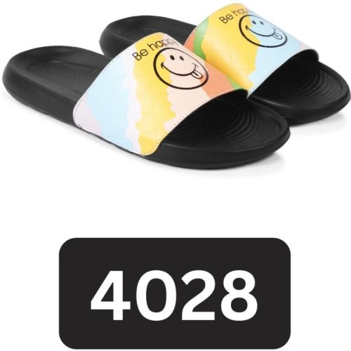 4028 Black Printed Men Slider