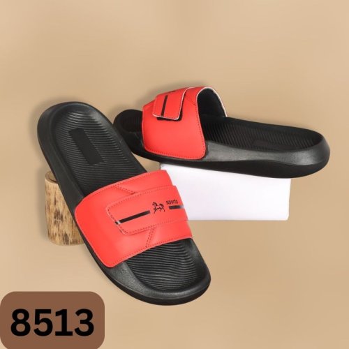 8513 Red Black Printed Men Slider