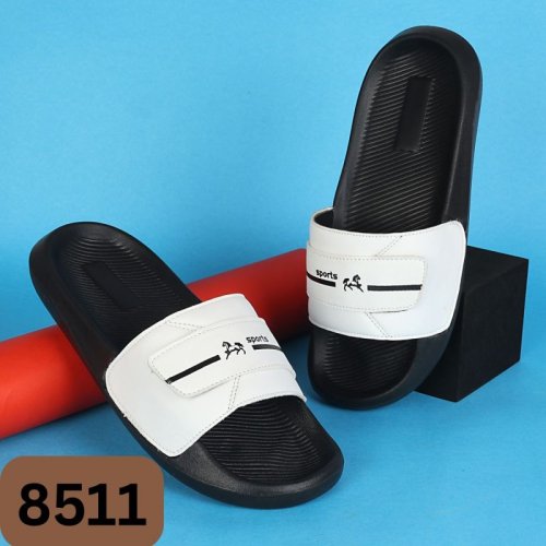 8511 Stylish Black Printed Men Slider