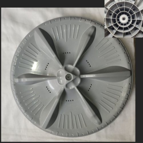 Grey Round Plastic Washing Machine Pulsator