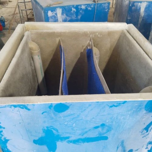 Blue FRP Bio Digester Tanks
