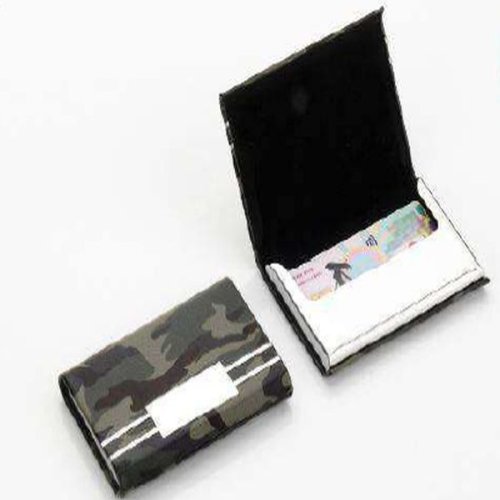 Camouflage Pattern Stainless Steel Business Card Holder