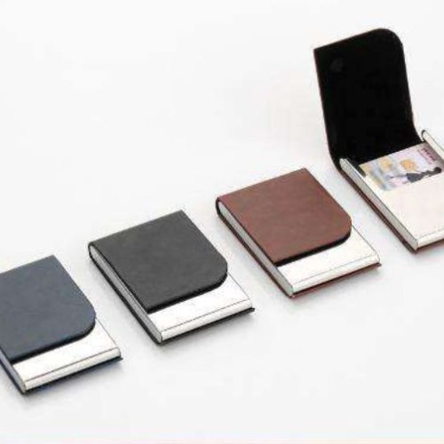 Multicolor Stainless Steel Visiting Card Holder