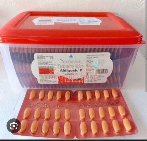 Aldegesic P Aceclofenac Paracetamol Tablets