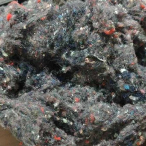 Black Recycled Cotton Fiber