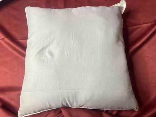 White Plain Polyester Filled Cushion
