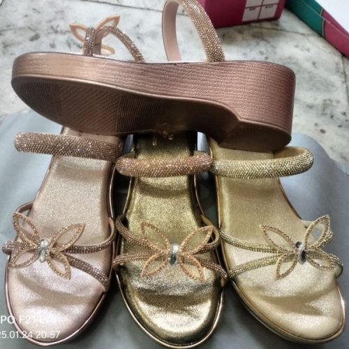 Butterfly Design Heel Ladies Sandal