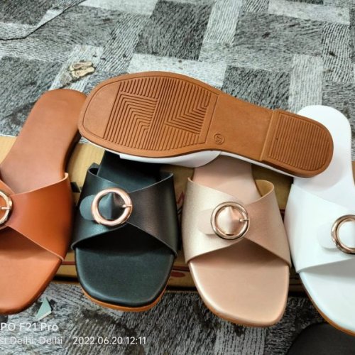Flexible Strap Flat Ladies Sandal