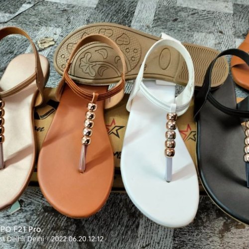 T Strap Flat Ladies Sandal