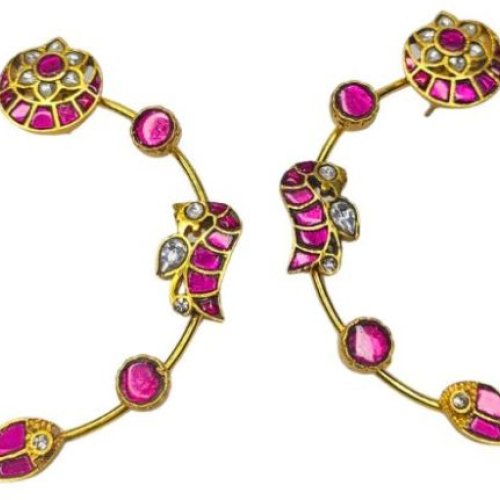 Jadau Circle Hoop Earrings