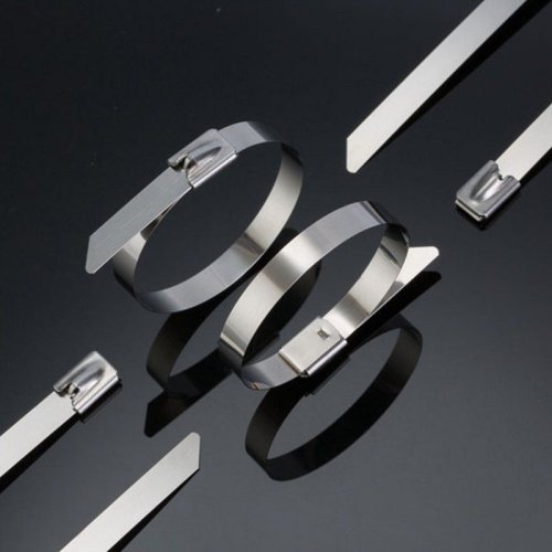 200×4.6mm Stainless Steel Uncoated Ball Lock Cable Tie