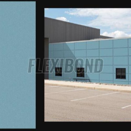 Blue Silver Aluminum Composite Panel