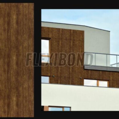 Brazilian Sucupira Wood Finish Aluminum Composite Panel