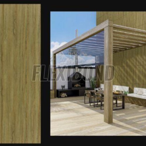 Burn Walnut Wood Finish Aluminum Composite Panel