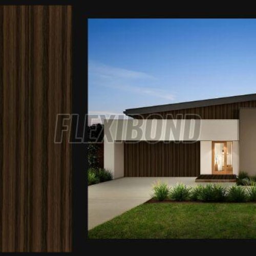 Dark Oak Wood Finish Aluminum Composite Panel
