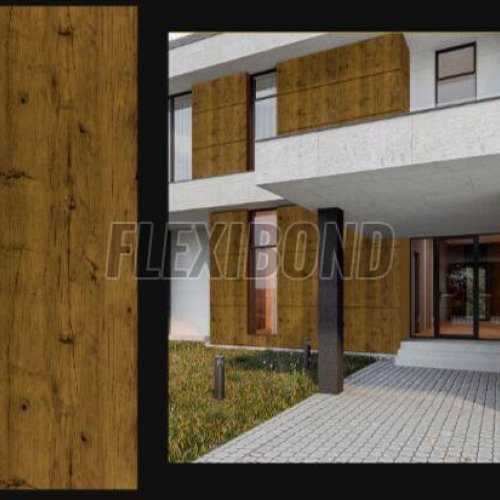 Golden Campino Wood Finish Aluminum Composite Panel