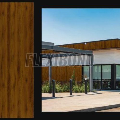 Knotty Wood Finish Aluminum Composite Panel