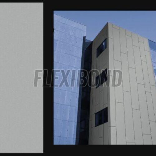 Metallic Silver Aluminum Composite Panel