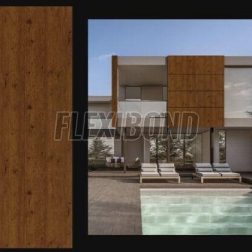 Novoceno Pine Wood Finish Aluminum Composite Panel