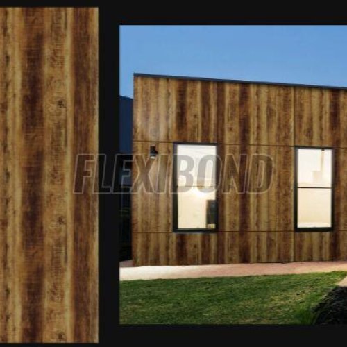 Saw Cut Wood Finish Aluminum Composite Panel