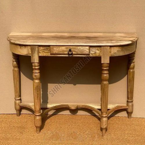 Oval Mango Wood Side Table