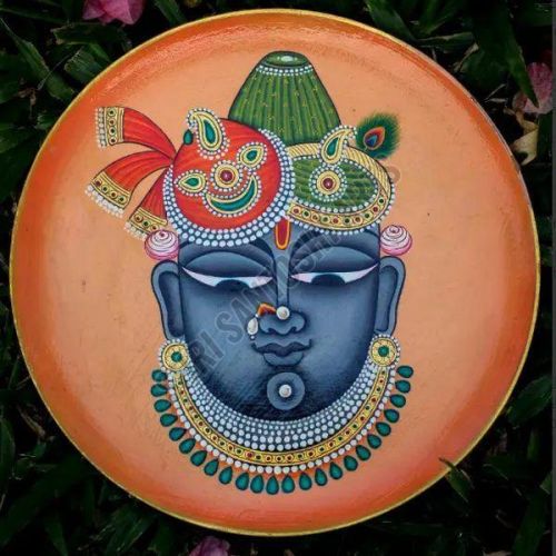 Wooden Round Parrot Plate