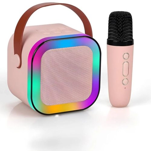 K12 Portable Mini  Bluetooth Speaker with Wireless Karaoke Mic