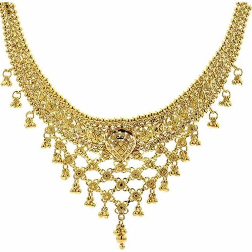 22K Yellow Gold Bib Necklace