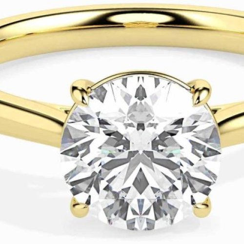 Gold Diamond Engagement Ring
