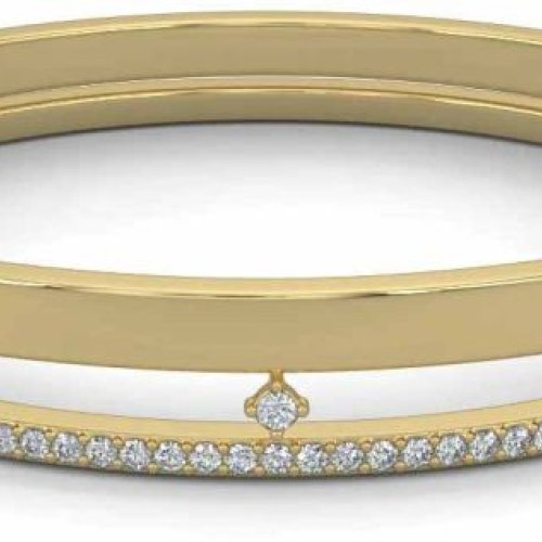 Modern Gold Diamond Bracelet