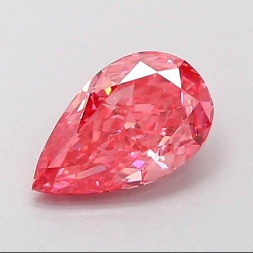 Pink Fancy Pear Cut Diamond