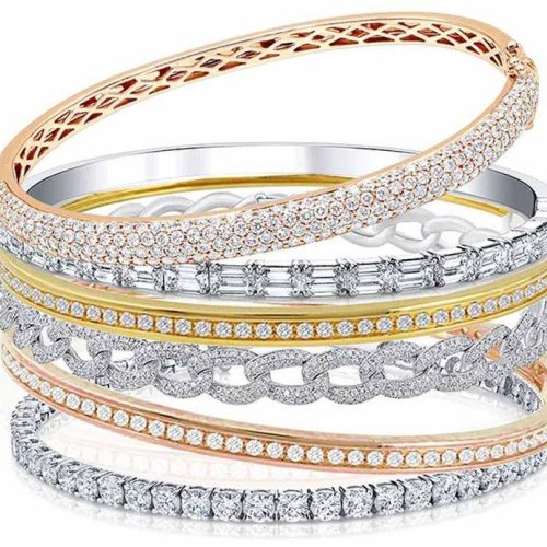 Stackable Diamond Bracelets