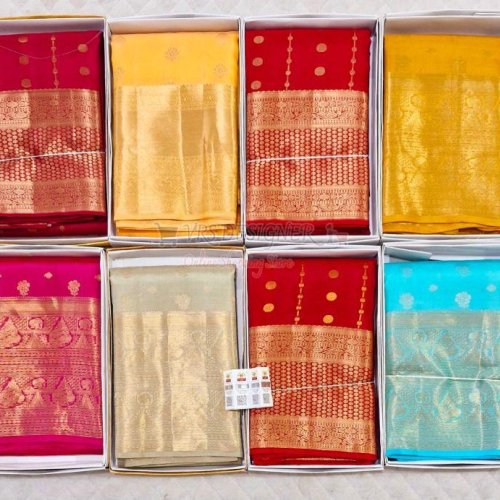 Bridal Zari Work Soft Silk Saree