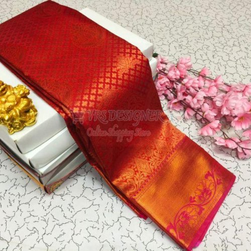 Multicolor Weaving Bridal Silk Saree