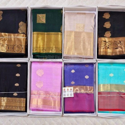 Weaving Kanchipuram Soft Silk Sarees