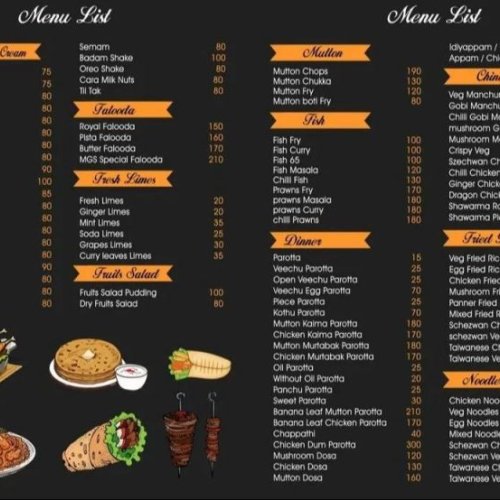 Laminated Table Menu Card Printing Service