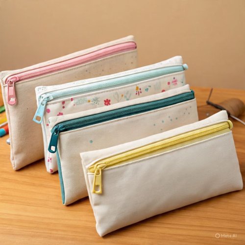 Cotton Zipper Pouch