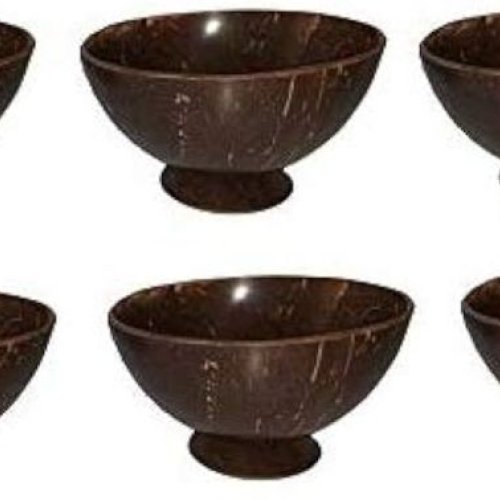 Matte Finish Coconut Shell Bowl