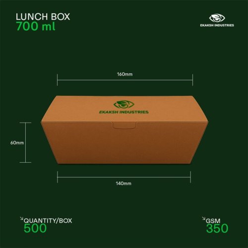 700ml Disposable Paper Lunch Box