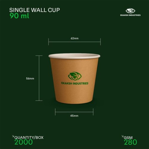 90ml Single Wall Paper Cup