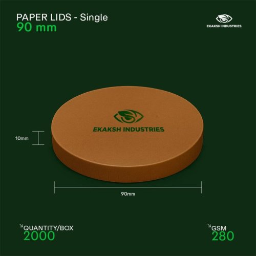 90mm Flat Plastic Lid