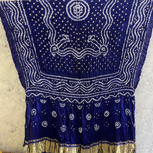 Royal Blue Modal Silk Chandrokhani Dupatta