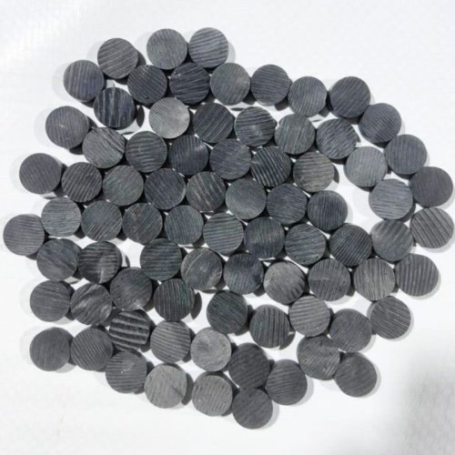 Black Buffalo Horn Button Blank