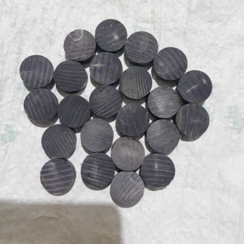 Black Ox Horn Button Blank