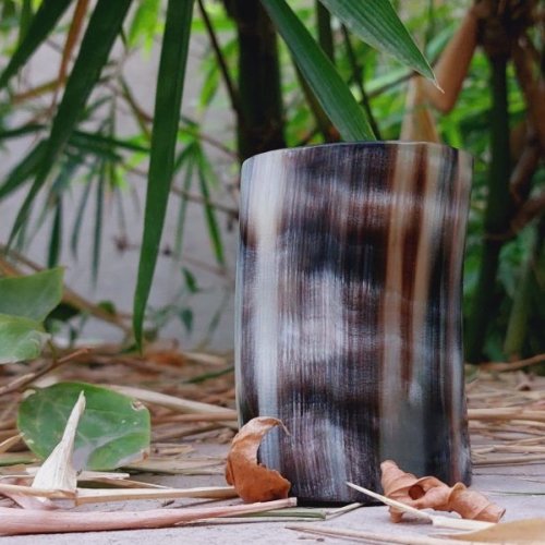 Handcrafted Buffalo Horn Drinking Shot Glass Cup