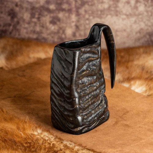 Natural Buffalo Horn Drinking Mug