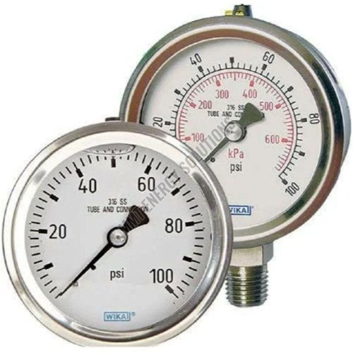H Guru Stainless Steel Pressure Gauges